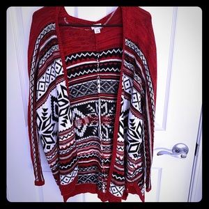 Mossimo Aztec design cardigan